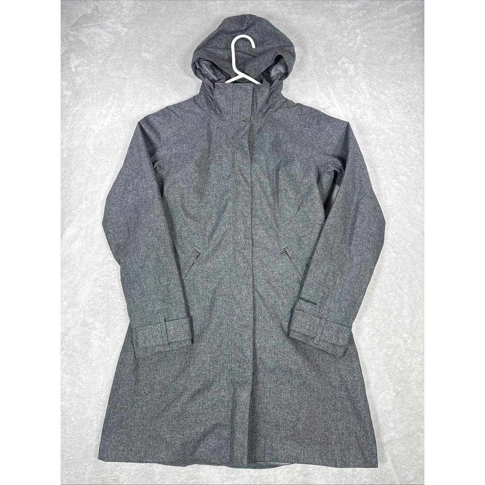 Patagonia Jacket Womens Small Gray Vosque 3-in-1 Parka Rain Long Nylon No Liner